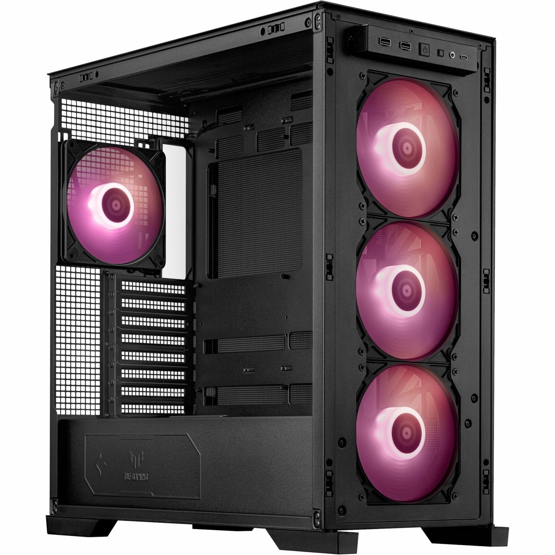 TUF Gaming GT302 ARGB Gaming Computer Case - EATX, ATX Motherboard Supported - Mid-tower - Tempered Glass, Mesh - Black - Alternate view 6