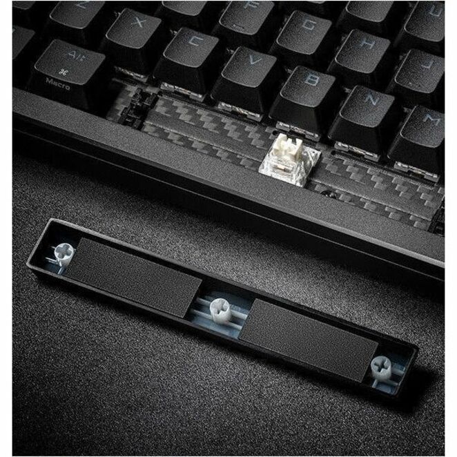 Asus ROG Azoth Extreme Gaming Keyboard - Wired/Wireless Connectivity - USB 2.0 Interface - RGB LED - Alternate view 6