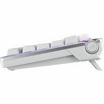 Asus ROG Azoth Gaming Keyboard - Wired/Wireless Connectivity - USB 2.0 Interface - RGB LED - White - Left view