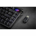 Asus ROG Azoth Extreme Gaming Keyboard - Wired/Wireless Connectivity - USB 2.0 Interface - RGB LED - Alternate view 6