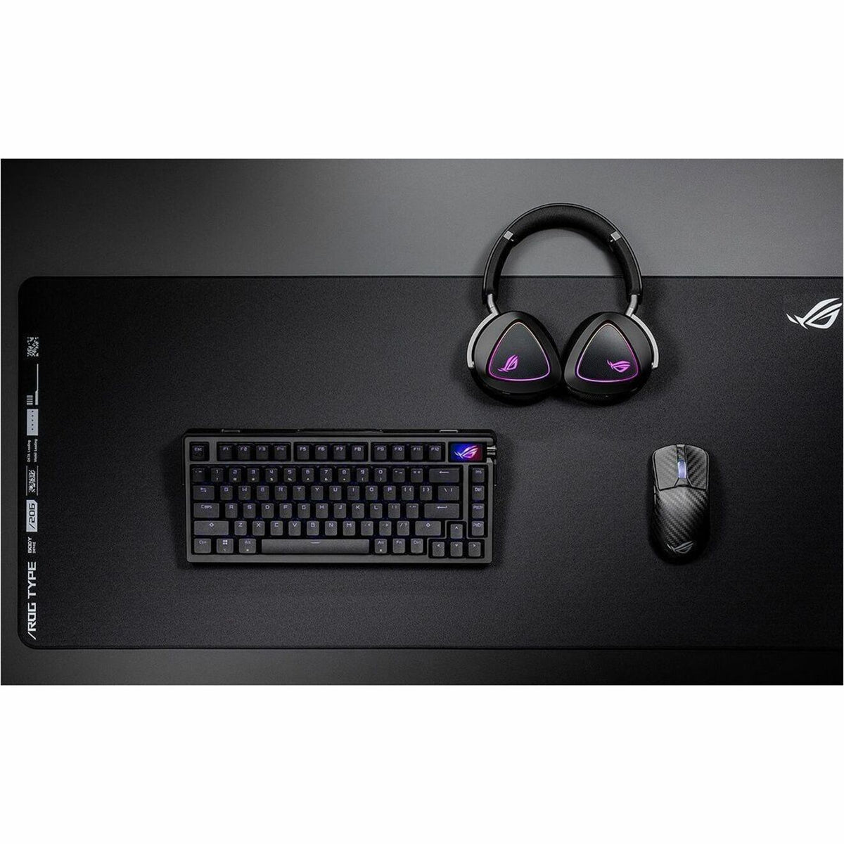 Asus ROG Azoth Extreme Gaming Keyboard - Wired/Wireless Connectivity - USB 2.0 Interface - RGB LED - Alternate view 12