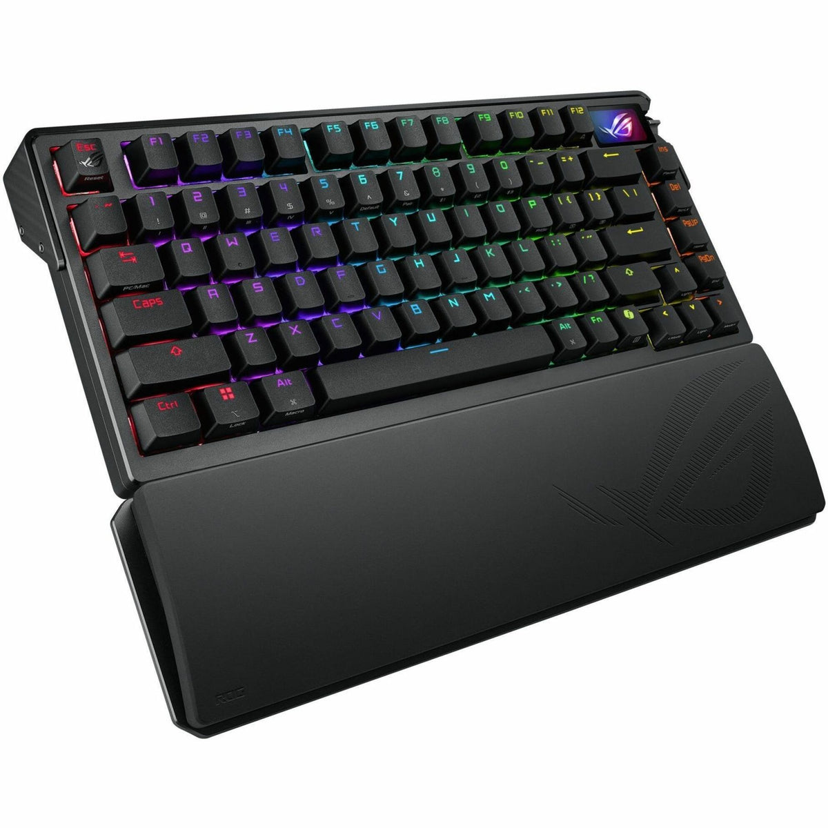 Asus ROG Azoth Extreme Gaming Keyboard - Wired/Wireless Connectivity - USB 2.0 Interface - RGB LED - Right view