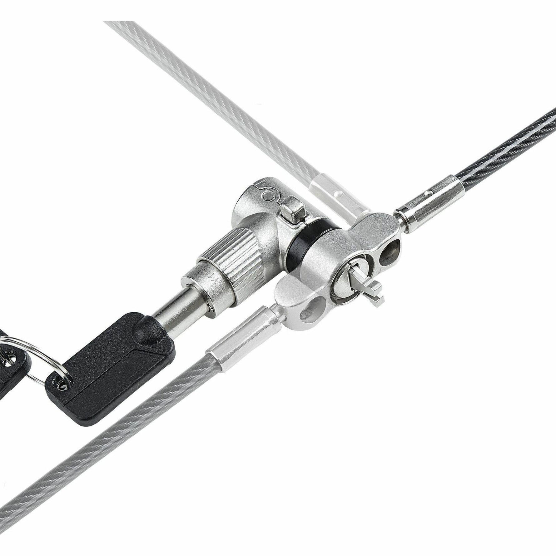 StarTech.com 3-in-1 Universal Laptop Lock 6.6ft, Master Keyed Locking Cable, Security Cable, Compatible w/Noble Wedge&reg;/Nano/K-Slot - Alternate view 6