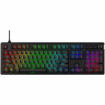 HyperX Alloy Rise Gaming Keyboard - Cable Connectivity - USB Type A Interface - RGB LED - Black - Top view