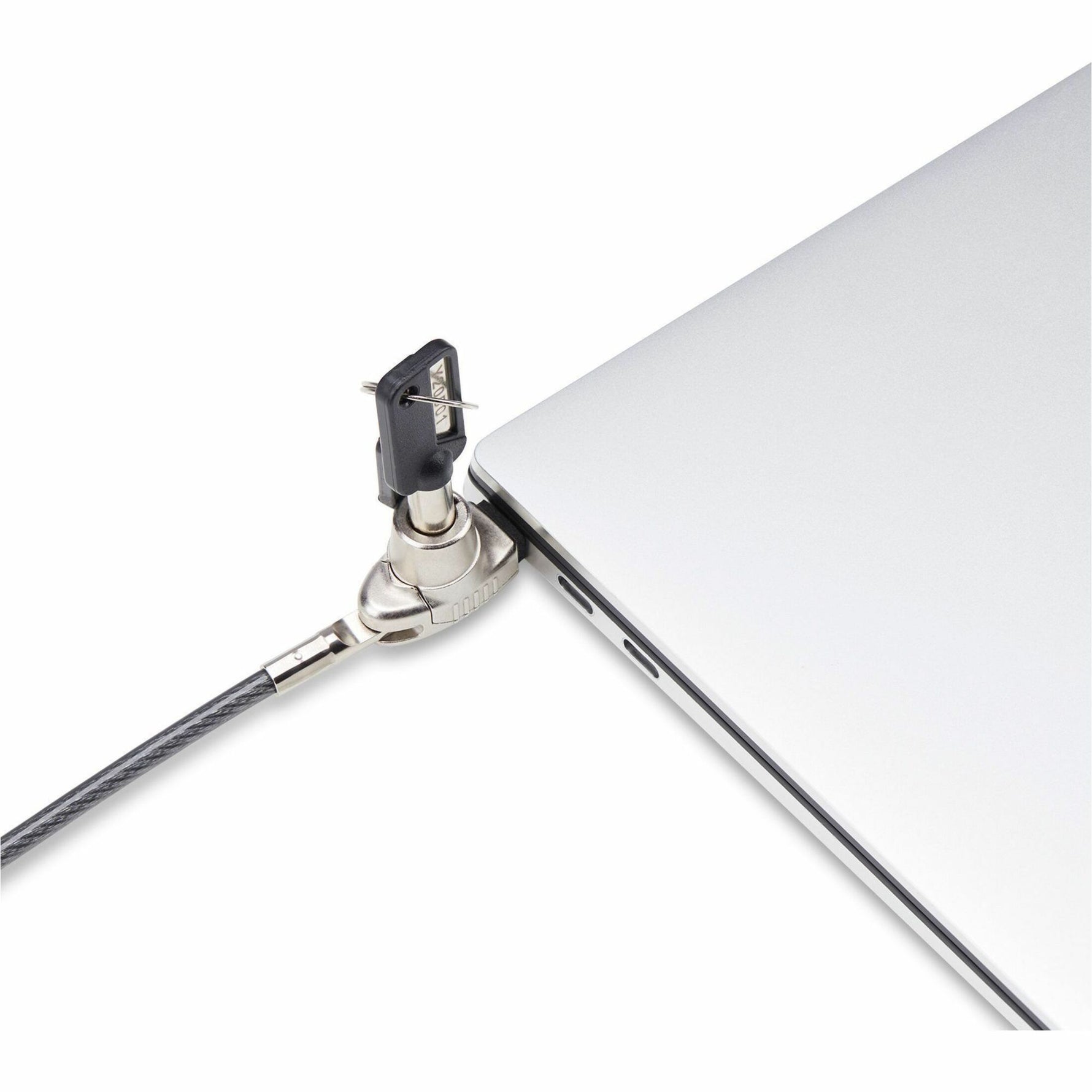 StarTech.com Slim Lock Noble Wedge&reg; Slot Compatible, 6.6ft (2m) Keyed Locking Cable, Desk Anti-Theft Security For Laptop/Notebook Computer - Alternate view 6