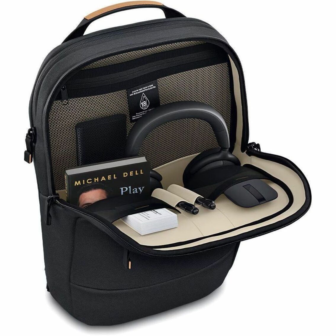 Dell EcoLoop Premier CP7625S Carrying Case (Backpack) for 35.6 cm (14') to 40.6 cm (16') Notebook - Black - Right view