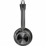 Poly Voyager Focus 2 Wired/Wireless Over-the-head Stereo Headset - Black - Right view