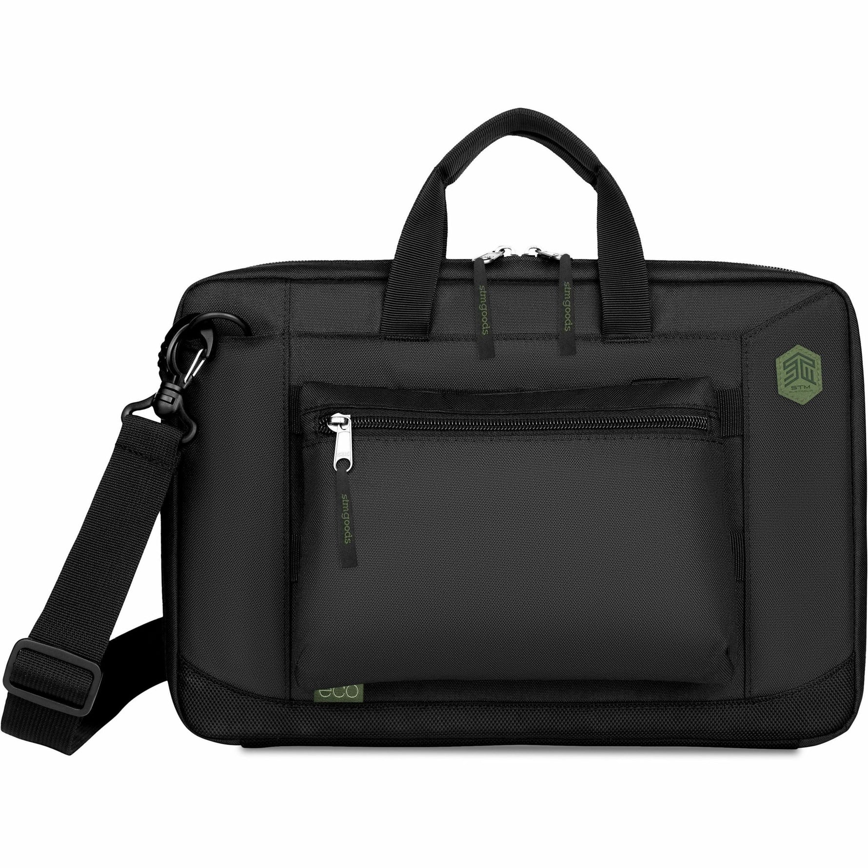 STM Goods Carrying Case (Briefcase) for 33 cm (13') to 35.6 cm (14') Notebook - Black