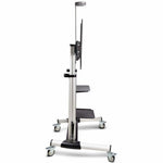 StarTech.com Rolling TV Cart/Stand On Wheels, For 60-100inch Flat Screens and 220lb, Height Adjustable Mobile Trolley Mount/Portable Stand - Right view