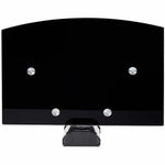 StarTech.com Floating Wall-Mounted AV Shelf, Adjustable Height Shelf For Under TV A/V Equipment, Black Tempered Glass Shelf - Top view