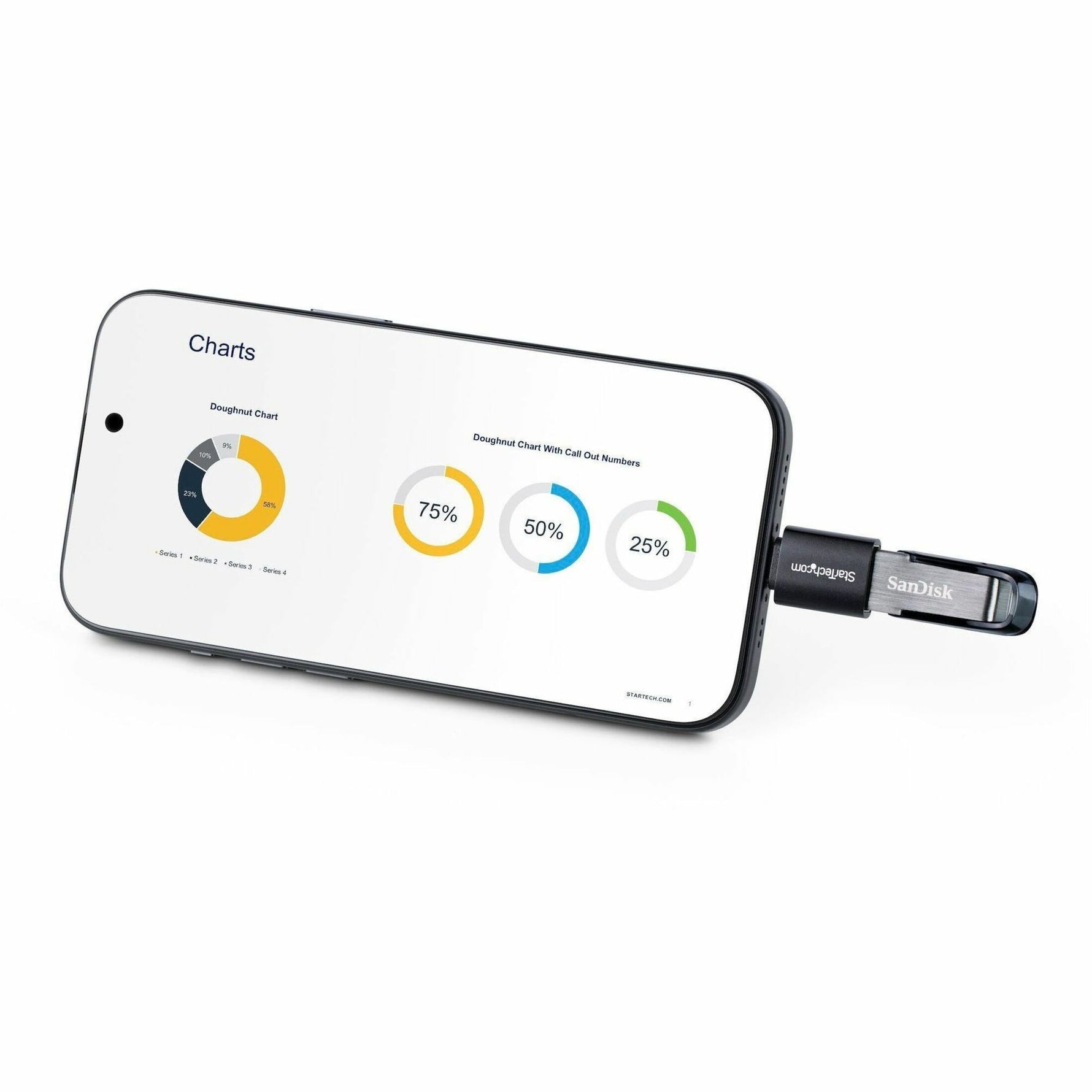 StarTech.com USB-C to USB-A Adapter, USB 5Gbps, Compact USB-C Male to USB-A Female Adapter, Durable Metal Housing, M/F - Alternate view 8