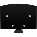 StarTech.com Dual Floating Wall-Mounted AV Shelves, Adjustable Height Shelf For Under TV A/V Equipment, Black Tempered Glass Shelves - Top view