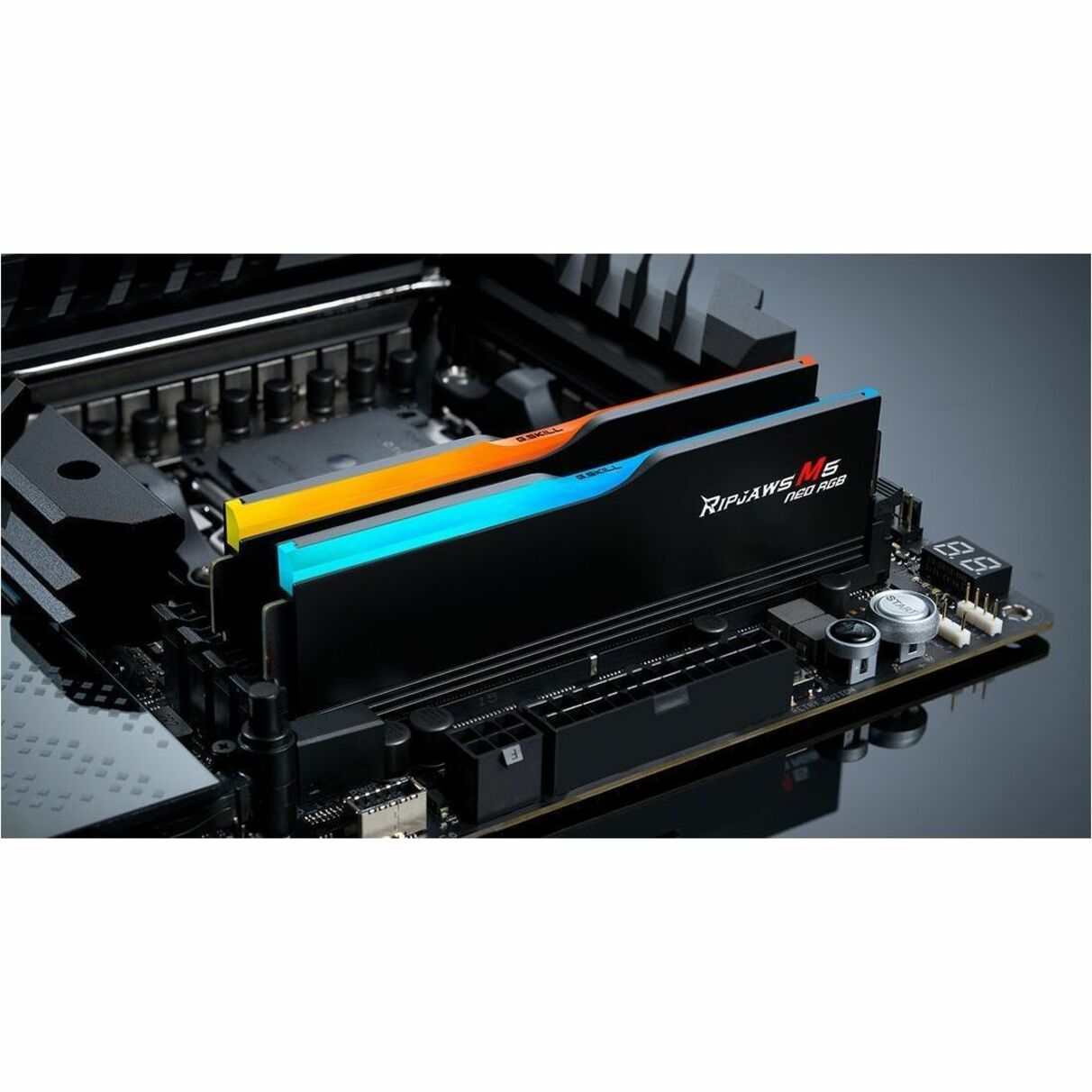 G.SKILL Ripjaws M5 Neo RGB F5-6000J3648D16GX2-RM5NRK RAM Module for Desktop PC, Motherboard - 32 GB (2 x 16GB) - RGB - DDR5-6000/PC5-48000 DDR5 SDRAM - 6000 MHz - CL36 - 1.25 V