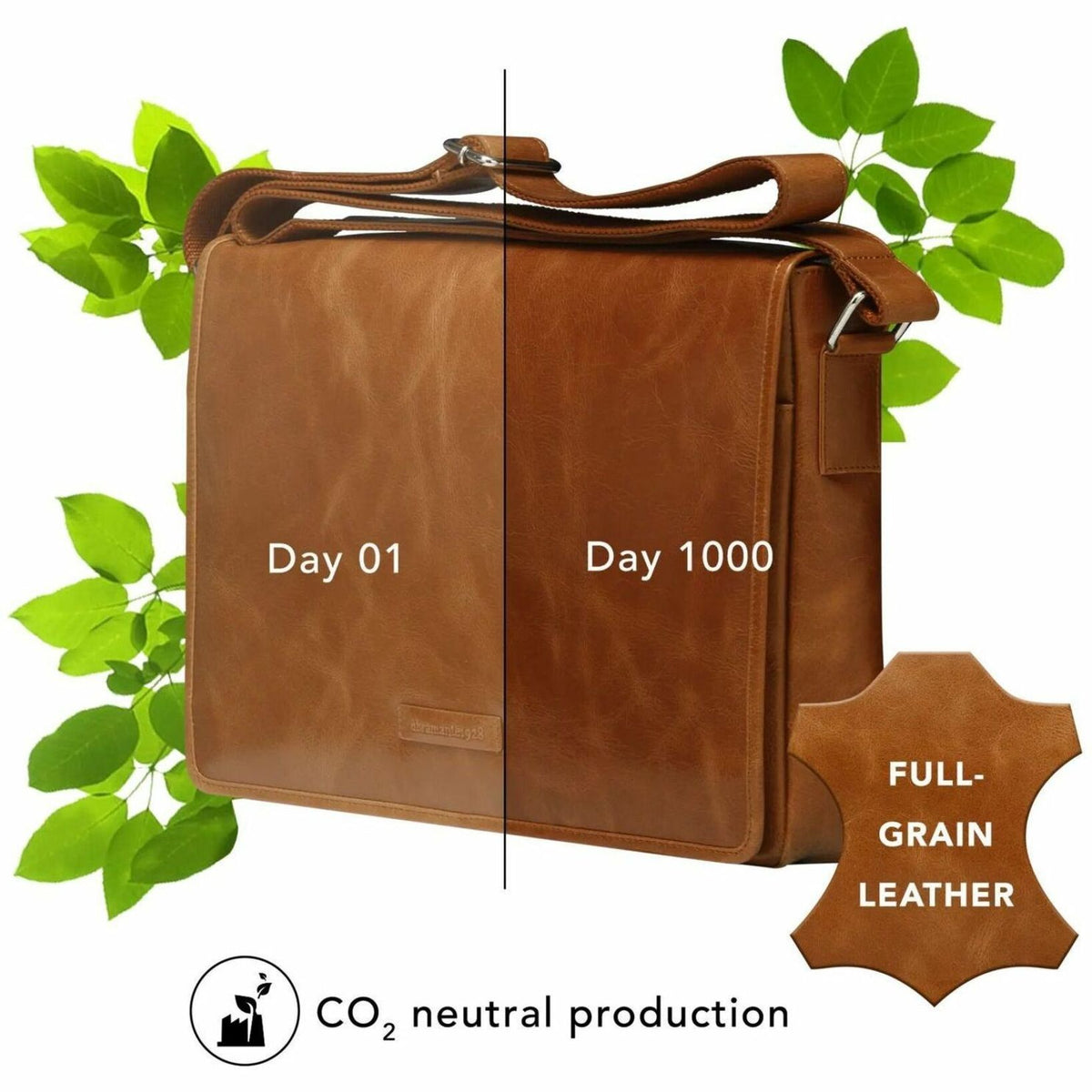 dbramante1928 ApS Marselisborg Carrying Case (Messenger) for 35.6 cm (14') Apple Notebook, MacBook - Golden Brown