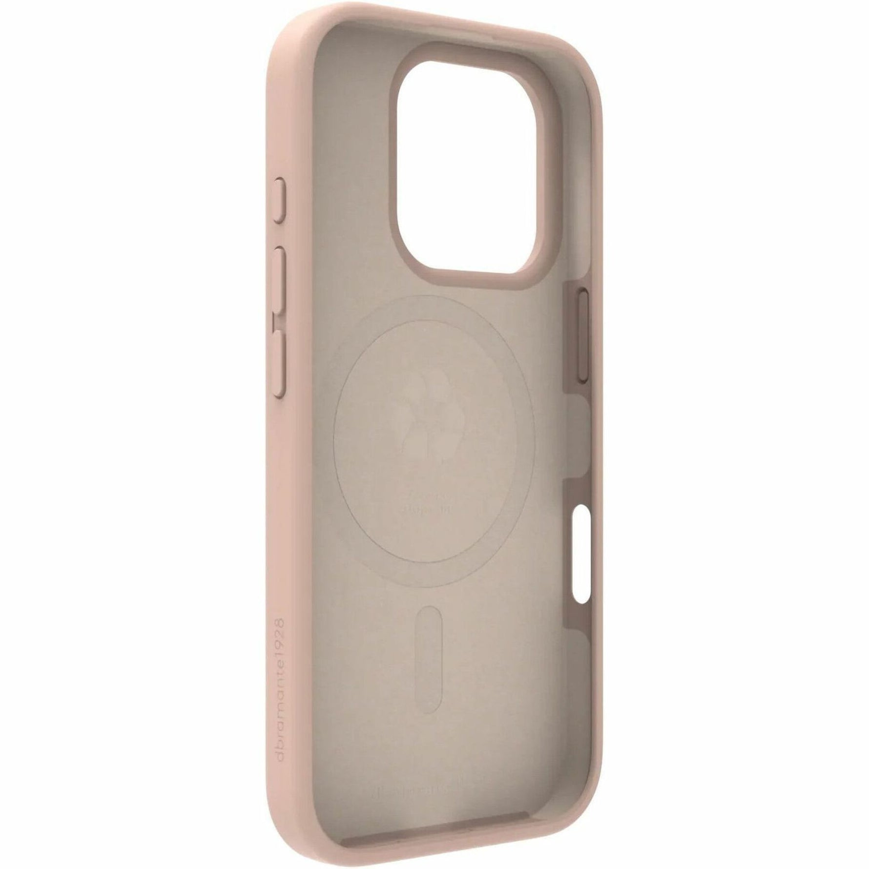 dbramante1928 ApS Monaco Case for Apple iPhone 16 Pro Smartphone - Pink Sand - Left view