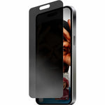 STM Goods Privacy Glass 9H Tempered Glass Privacy Screen Protector for Apple iPhone 16, iPhone 15 - Left view