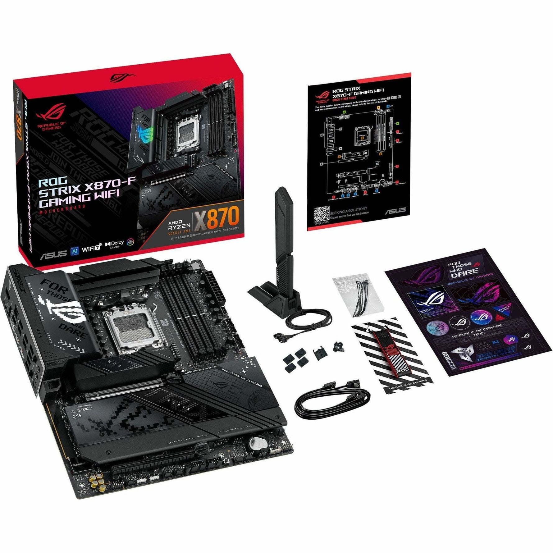 Asus ROG Strix X870-F GAMING WIFI Gaming Desktop Motherboard - AMD X870 Chipset - Socket AM5 - ATX - Alternate view 10