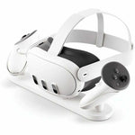 Meta Wired/Wireless Cradle for Virtual Reality Headset, Controller - Left view