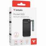 Verbatim Pocket 1 TB Portable Rugged Solid State Drive - M.2 External - Black, Red