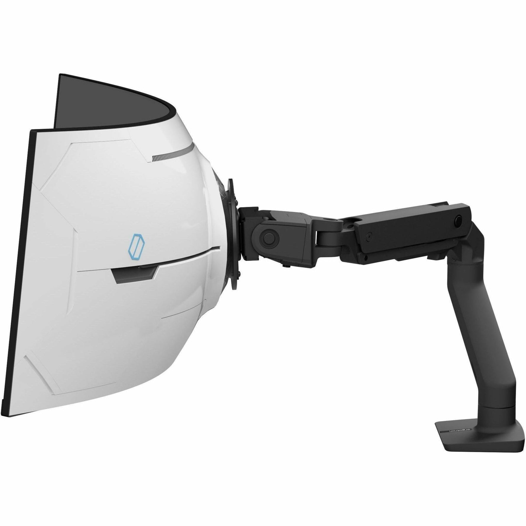 Ergotron Mounting Arm for Monitor, Curved Screen Display - Matte Black
