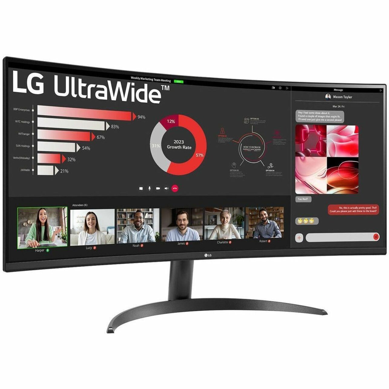 LG Ultrawide 34WR50QK-B 34' Class UWQHD LED Monitor - 21:9