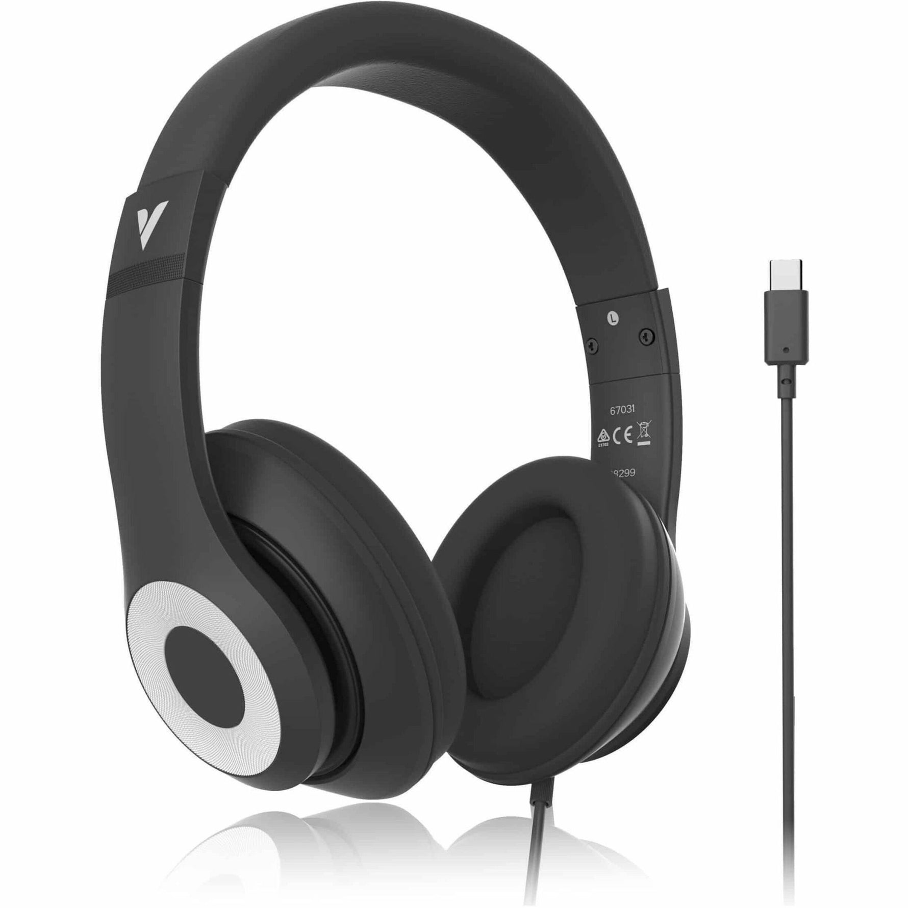 Verbatim Wired On-ear, Over-the-head Stereo Headset - Black