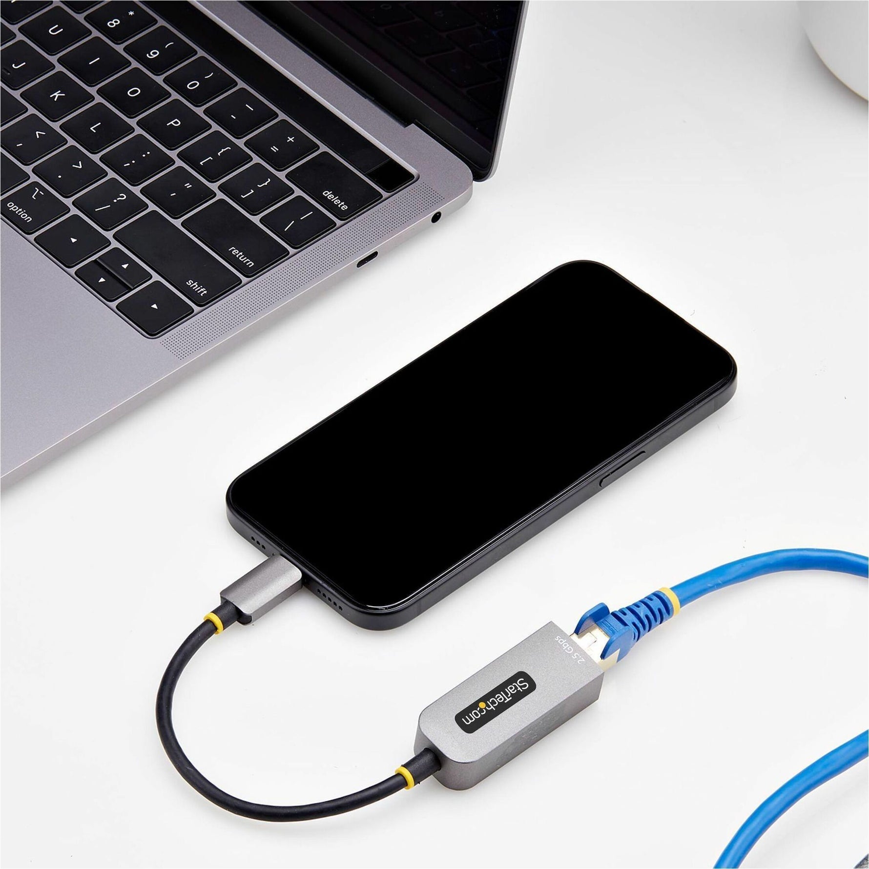 StarTech.com 2.5GbE USB-C to Ethernet Adapter, NBASE-T NIC, USB 3.0 Type-C 2.5/1G Multi Speed Network, USB 3.1 RJ45, Thunderbolt Compatible - Alternate view 6