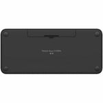 Logitech Pebble Keys 2 K380s Keyboard - Wireless Connectivity - USB Interface - English - Tonal Graphite - Bottom view
