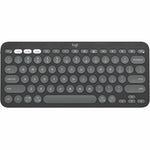 Logitech Pebble Keys 2 K380s Keyboard - Wireless Connectivity - USB Interface - English - Tonal Graphite - Top view
