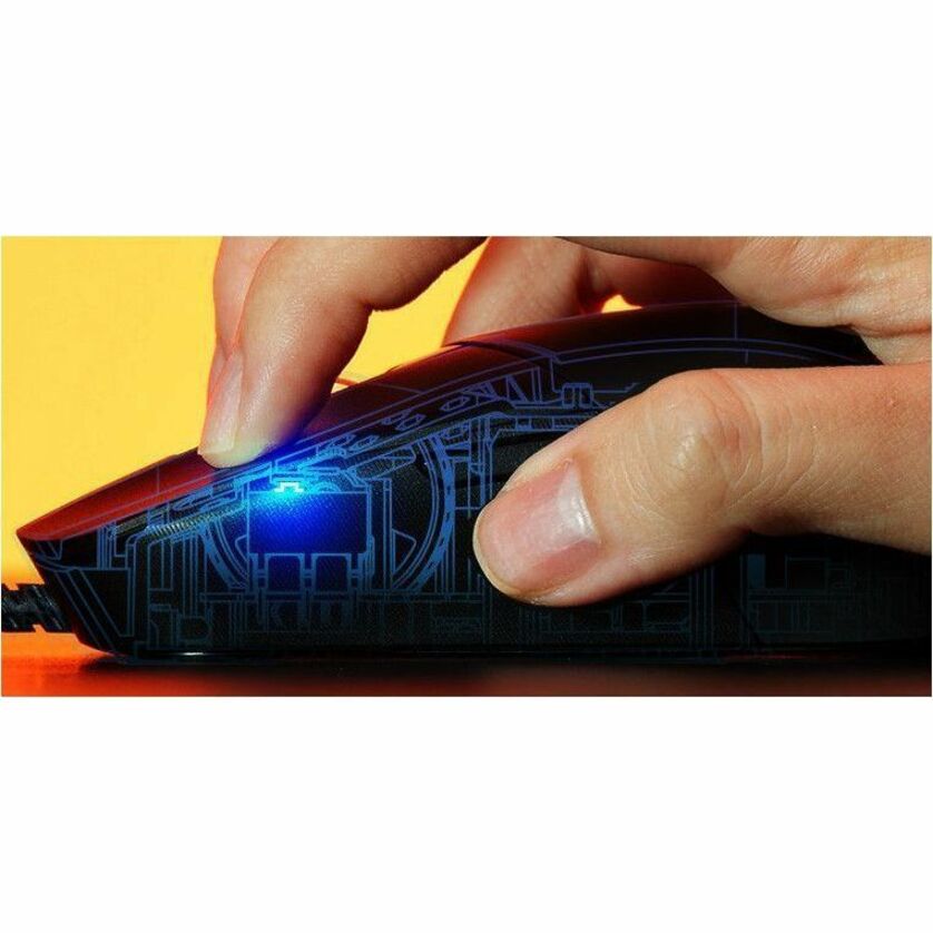 Asus ROG Strix Impact III Gaming Mouse - USB 2.0 Type A - Optical - 5 Programmable Button(s) - Black - 1 - Alternate view 7