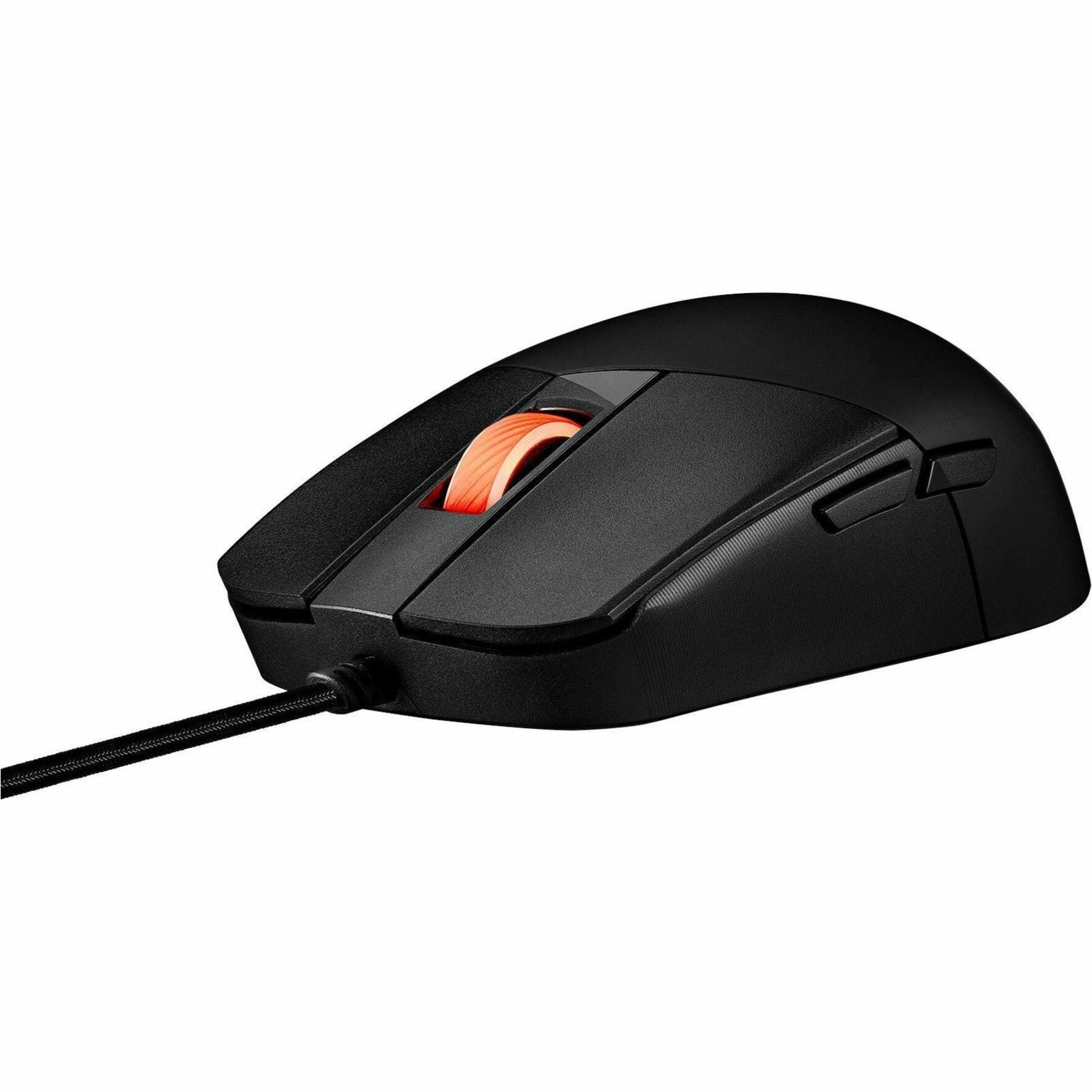 Asus ROG Strix Impact III Gaming Mouse - USB 2.0 Type A - Optical - 5 Programmable Button(s) - Black - 1 - Alternate view 11