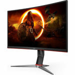 AOC C27G4Z 27' Class Full HD Curved Screen Gaming LED Monitor - 16:9 - Black, Red - Left view