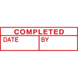 X-Stamper 1542 Completed DATE/BY Red (Each)