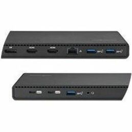 Kensington SD4842P USB Type C Docking Station for Microphone, Monitor, Headphone, Notebook - Charging Capability - Black - Desktop - Alternate view 10
