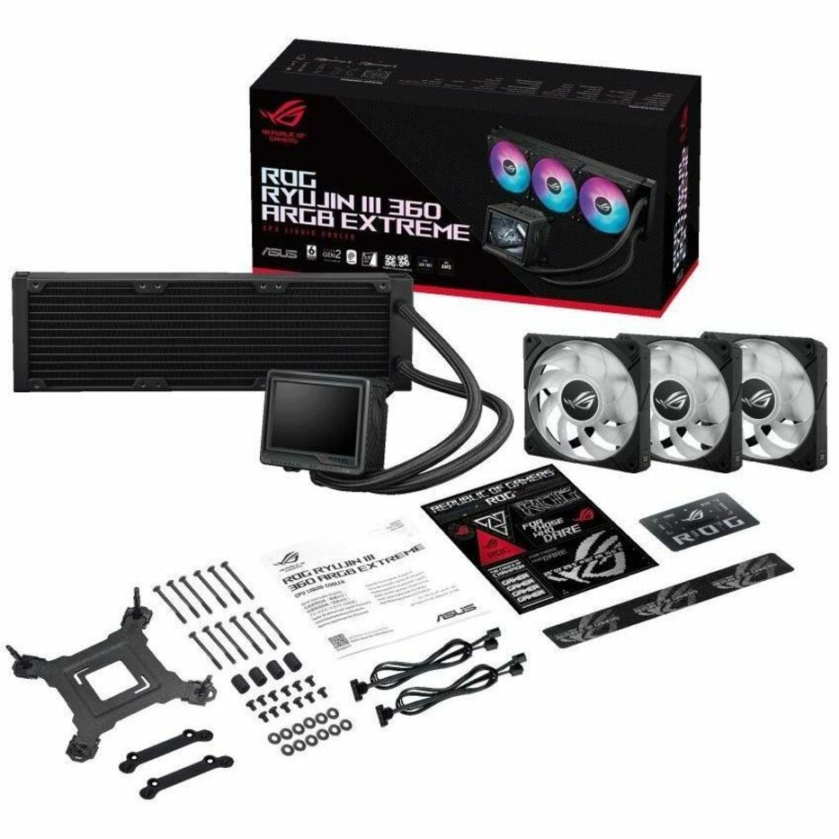 Asus ROG Ryujin III 360 ARGB Extreme 1 Cooling Fan/Radiator/Water Block - CPU, Processor - Alternate view 12