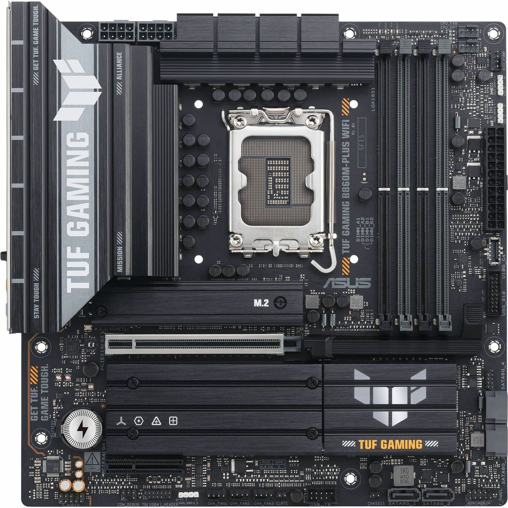 TUF GAMING B860M-PLUS WIFI Gaming Desktop Motherboard - Intel B860 Chipset - Socket LGA-1851 - Micro ATX - Alternate view 9