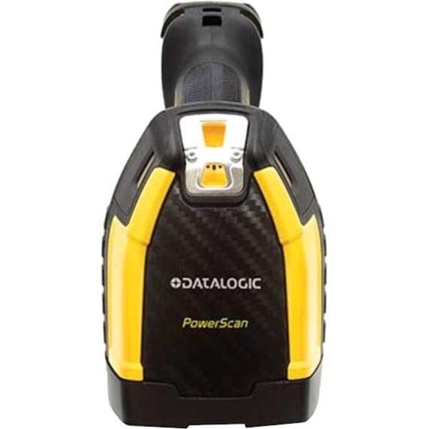 Datalogic PowerScan PD9630 Rugged Manufacturing, Assembly Line, Component Tracking, Inventory, Warehouse, Logistics, Picking, Sorting Handheld Barcode Scanner Kit - Cable Connectivity - Yellow - USB C - Top view