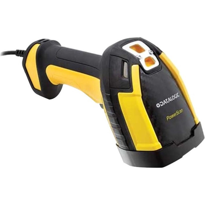 Datalogic PowerScan PD9630 Rugged Manufacturing, Assembly Line, Component Tracking, Inventory, Warehouse, Logistics, Picking, Sorting Handheld Barcode Scanner Kit - Cable Connectivity - Yellow - USB C - Right view
