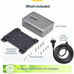 StarTech.com 4-Port Multi-Device USB-C Charger, 240W Total, Single Port 140W EPR, Screw Locking Ports, Ideal for Boardrooms - Alternate view 9