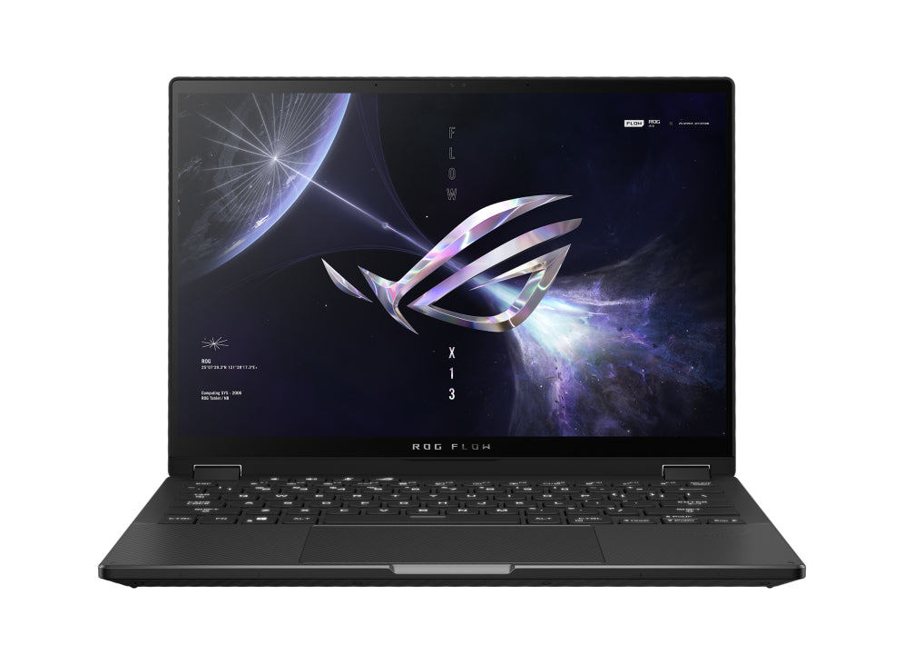 ASUS ROG Flow X13 GV302XV-MU009W AMD Ryzen™ 9 7940HS Hybrid (2-in-1) 34 cm (13.4") Touchscreen WQXGA 16 GB LPDDR5-SDRAM 1 TB SSD NVIDIA GeForce RTX 4060 Wi-Fi 6E (802.11ax) Windows 11 Home Black