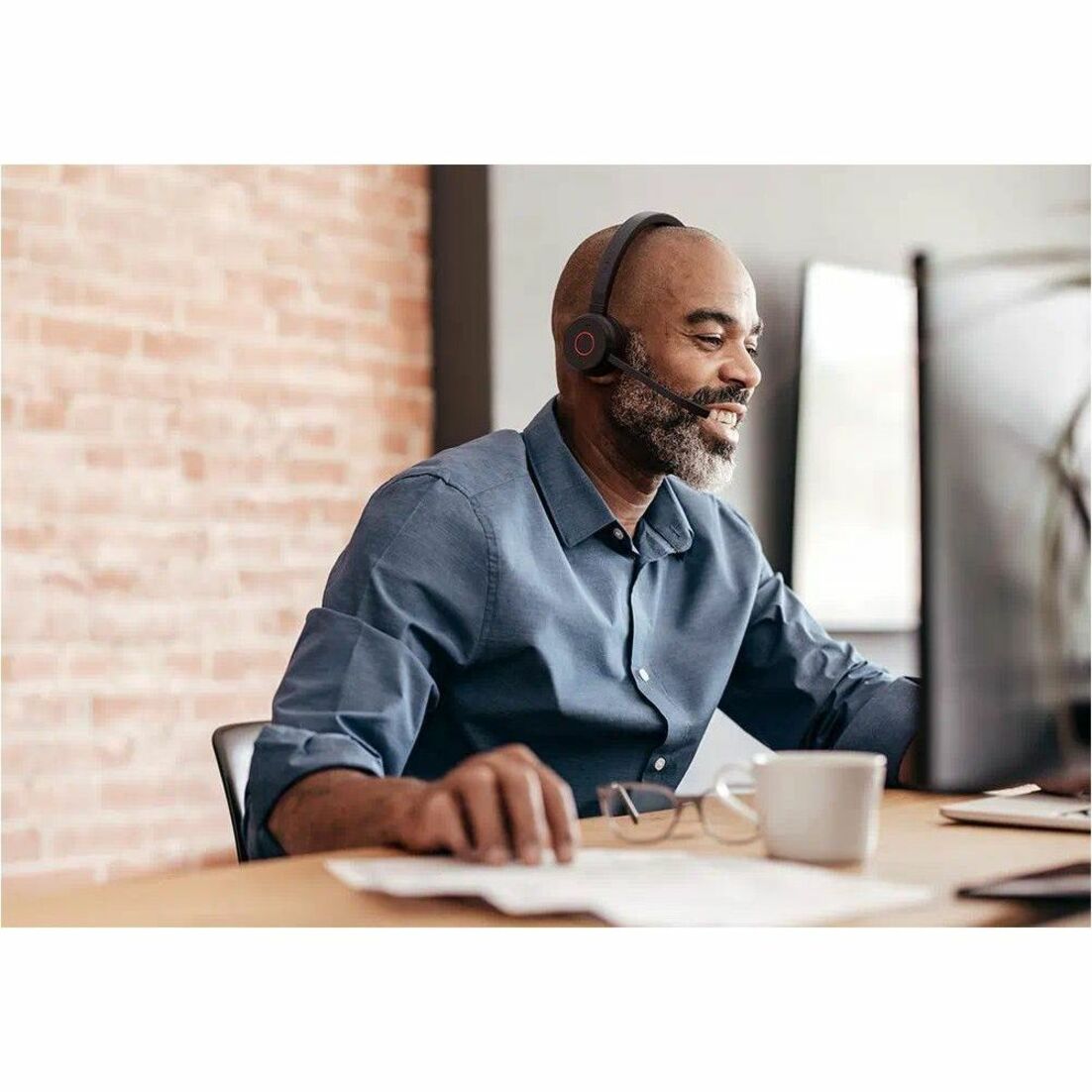 Jabra Evolve 65 Evolve2 Wireless Over-the-head, On-ear Stereo Headset - Black