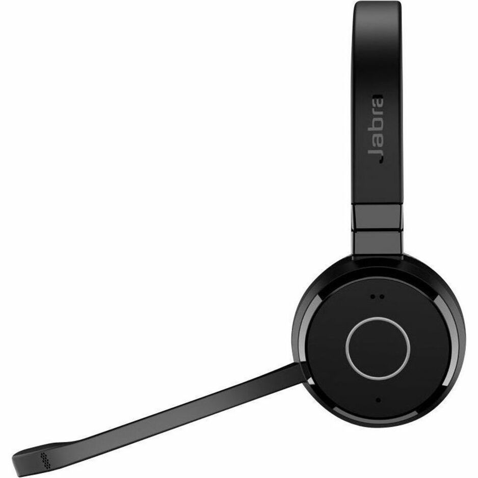 Jabra Evolve 65 TE Wireless Over-the-head, On-ear Stereo Headset - Black - Left view