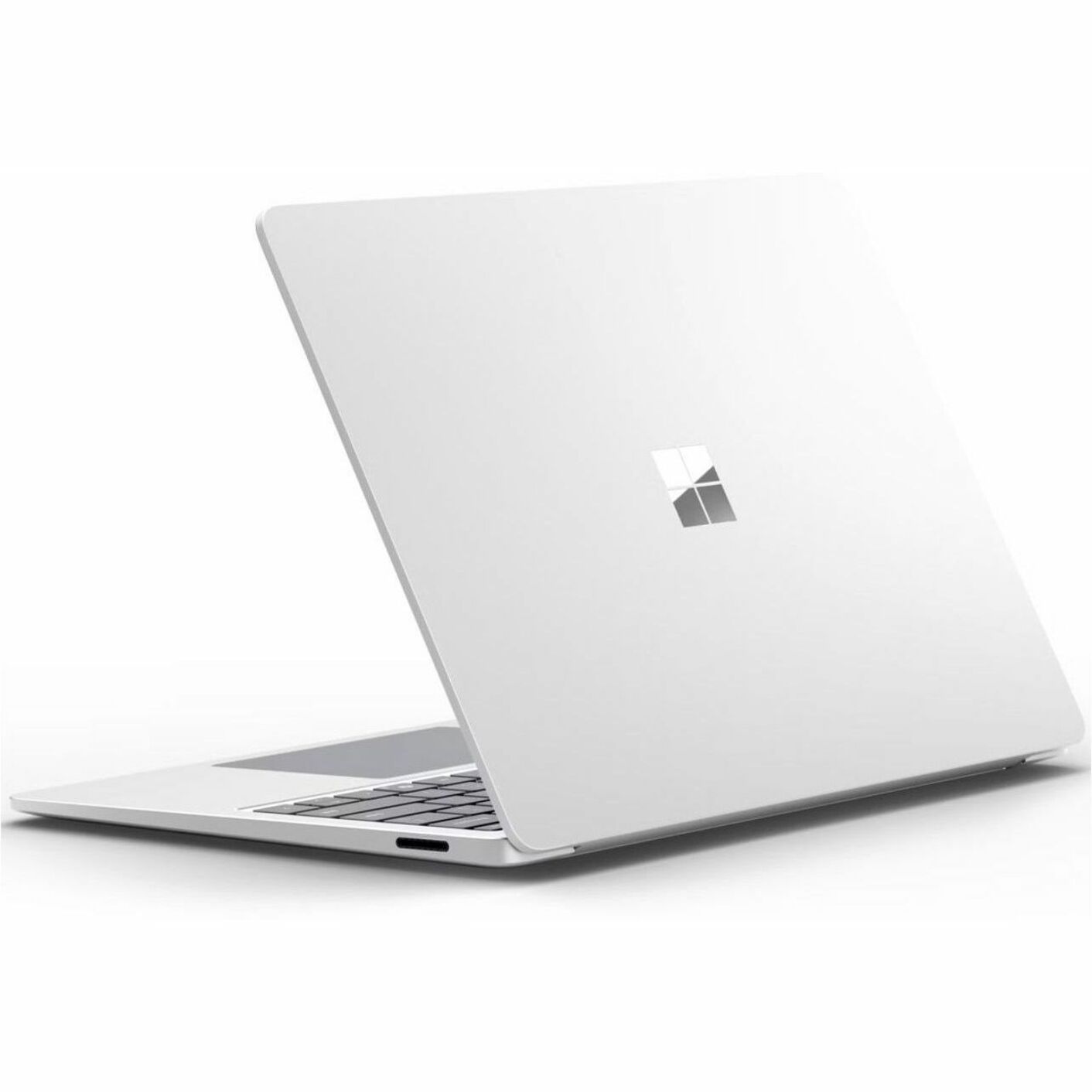 Microsoft Surface Laptop 7 13.8' Touchscreen Copilot+ PC Notebook - 120 Hz - Intel Core Ultra 7 266V - 16 GB - 256 GB SSD - English Keyboard - Platinum - Top view