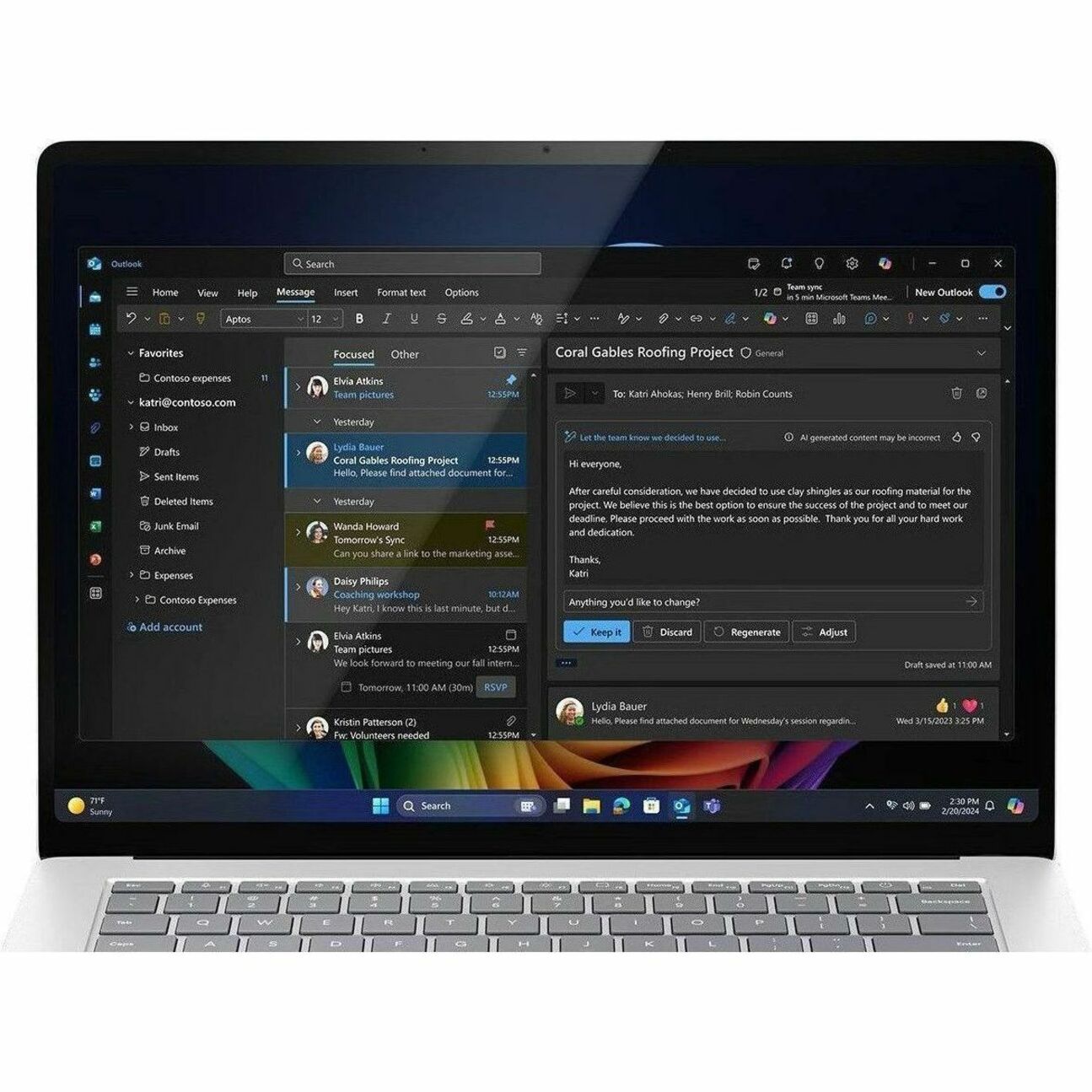 Microsoft Surface Laptop 7 15' Touchscreen Copilot+ PC Notebook - 120 Hz - Intel Core Ultra 5 236V - 16 GB - 512 GB SSD - English Keyboard - Platinum