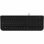 Incase Designed by Microsoft 600 Keyboard - Cable Connectivity - USB Interface - Black - Top view