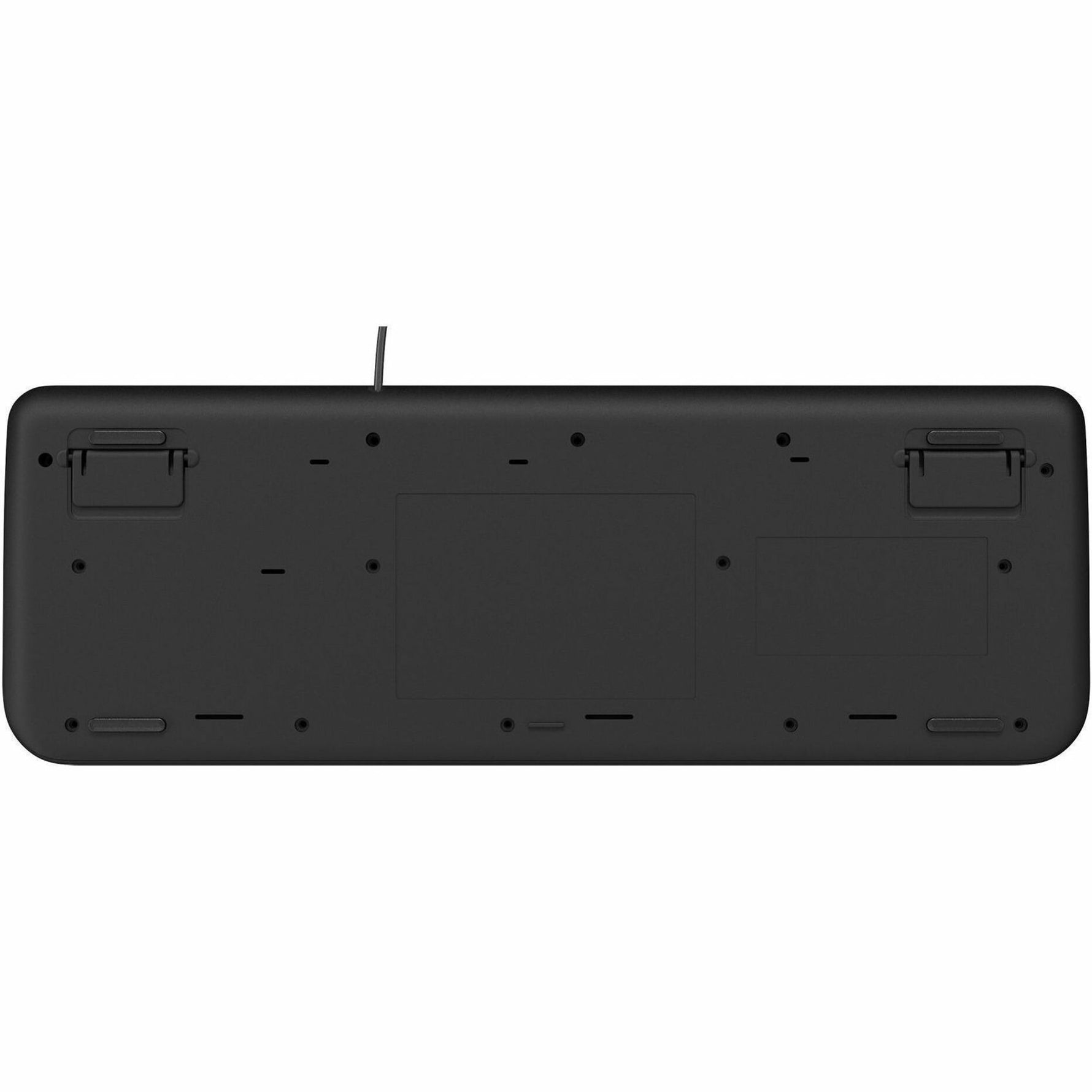 Incase Designed by Microsoft 600 Keyboard - Cable Connectivity - USB Interface - Black - Bottom view