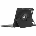 Targus Versavu THZ988US Keyboard/Cover Case (Folio) for 27.9 cm (11') Apple iPad Pro 11 (2024) Tablet - Black - Bottom view