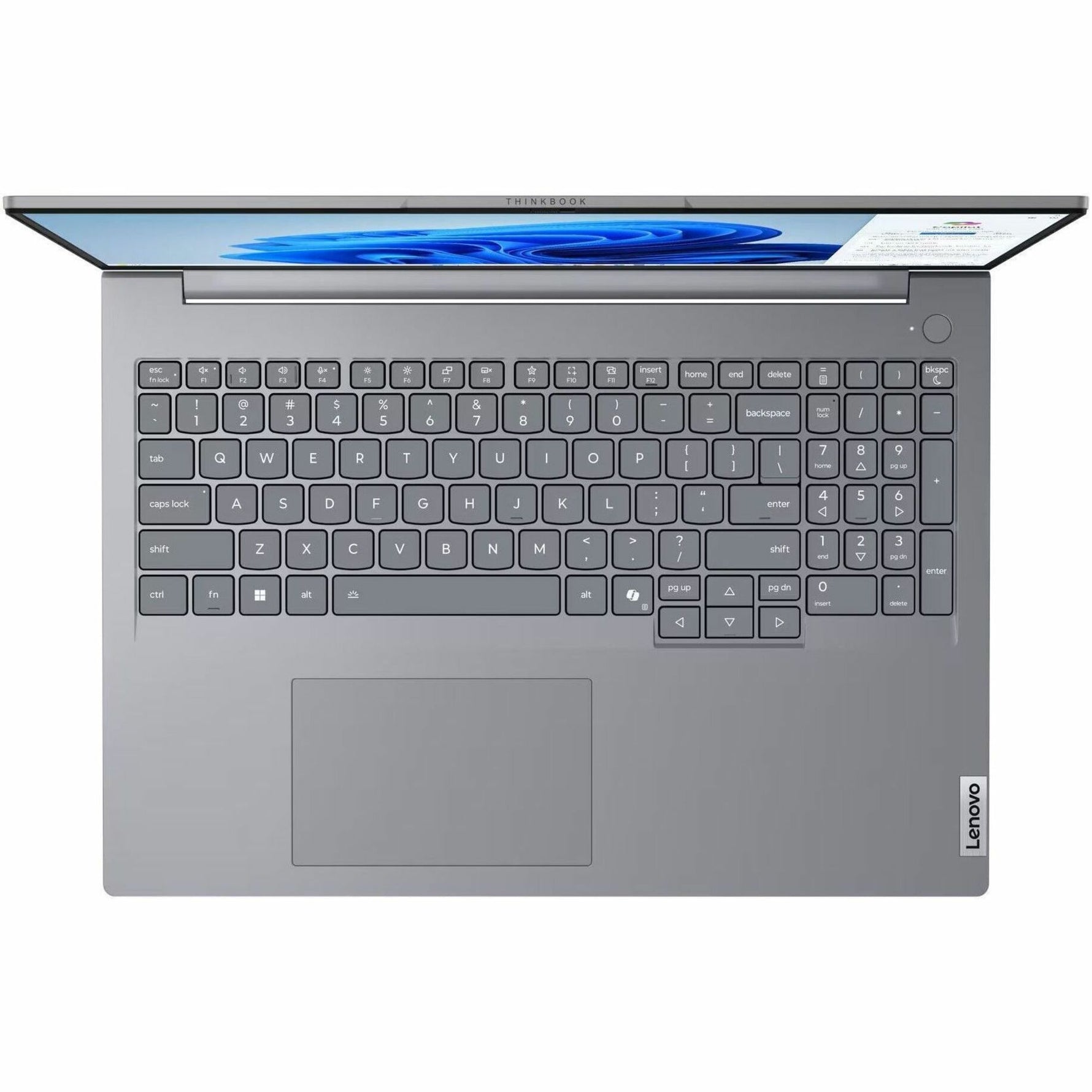 Lenovo ThinkBook 16 G8 IAL 21SK006TAU 16' Notebook - WUXGA - 60 Hz - Intel Core Ultra 7 255H - 32 GB - 512 GB SSD - English Keyboard - Arctic Gray - Alternate view 6