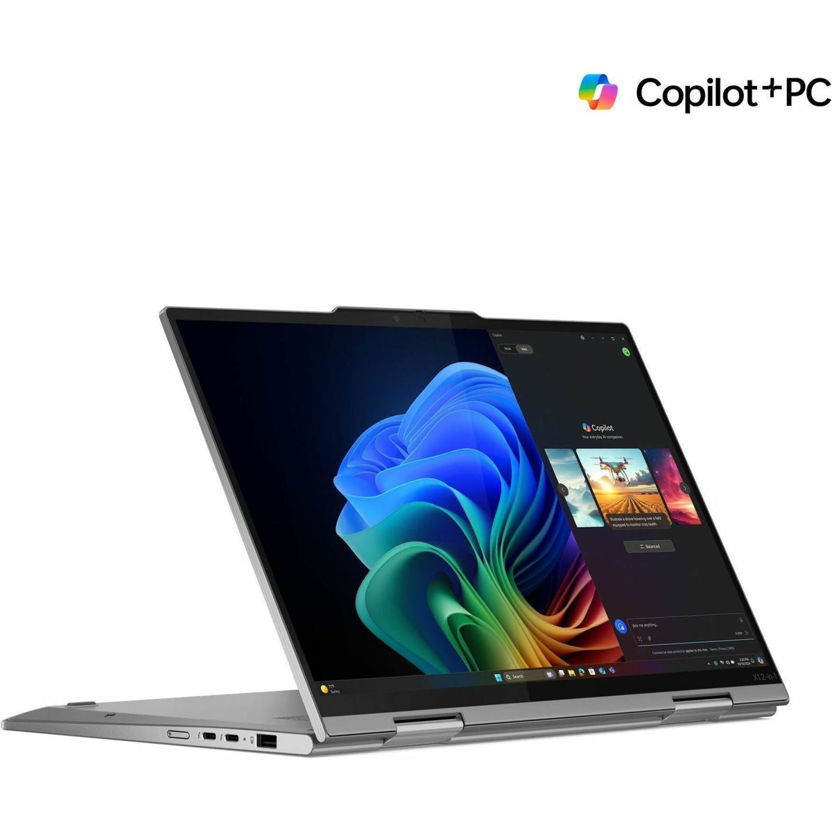 Lenovo Thinkpad X1 Gen 10 21NU001HAU 14' Touchscreen Convertible Copilot+ PC 2 in 1 Notebook - WUXGA - 60 Hz - Intel Core Ultra 7 258V - Intel Evo Platform - 32 GB - 512 GB SSD - English Keyboard - Gr - Alternate view 6