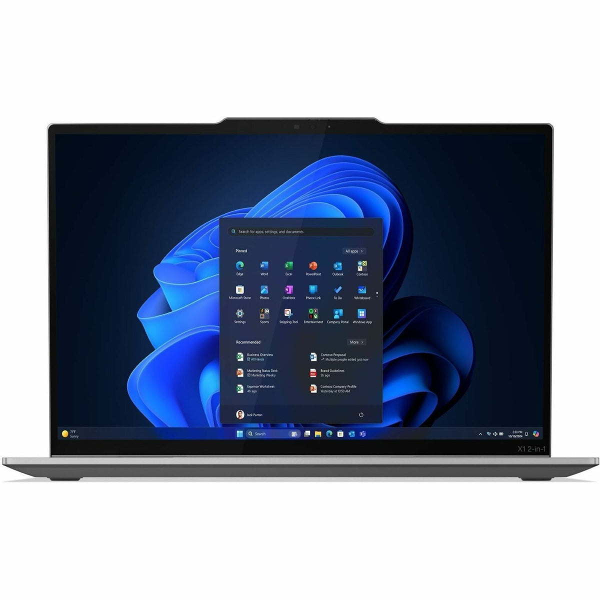 Lenovo Thinkpad X1 Gen 10 21NU001HAU 14' Touchscreen Convertible Copilot+ PC 2 in 1 Notebook - WUXGA - 60 Hz - Intel Core Ultra 7 258V - Intel Evo Platform - 32 GB - 512 GB SSD - English Keyboard - Gr - Alternate view 24